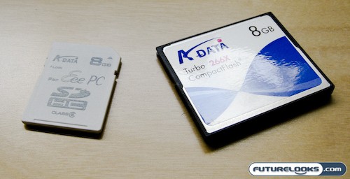A-DATA EeePC 8GB SDHC and Turbo 266X 8GB Compact Flash Review