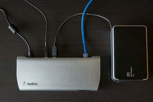 Belkin Thunderbold 2 Express HD Dock - Connected
