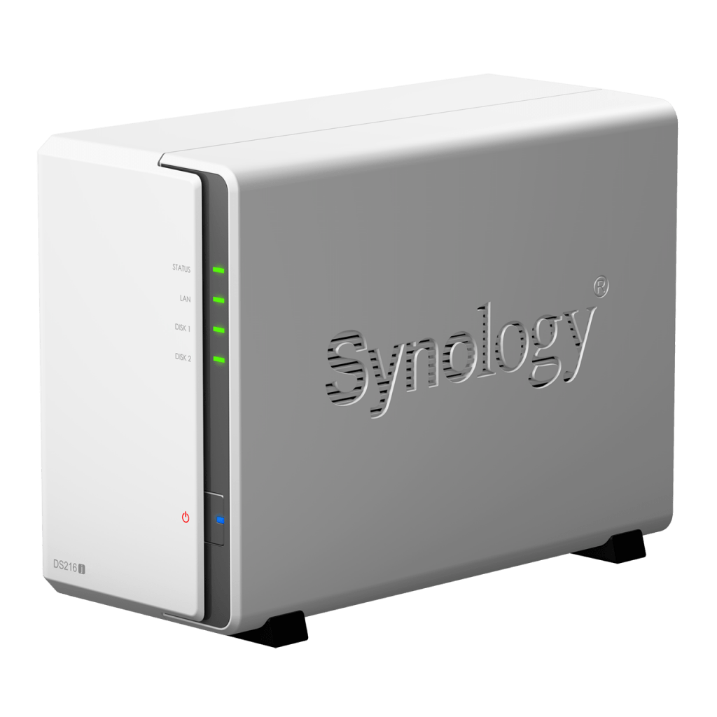 synology ds216j front angle