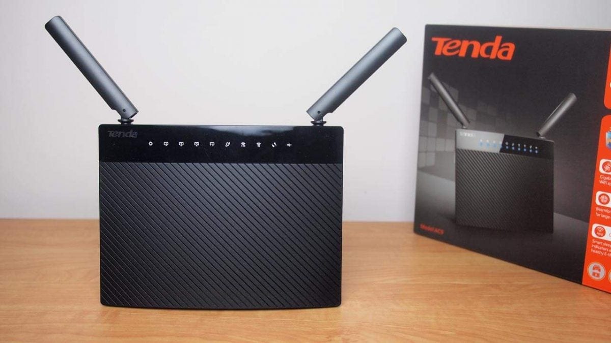 Best Buy: Tenda AC1200 Dual-Band Wi-Fi Router Black AC9