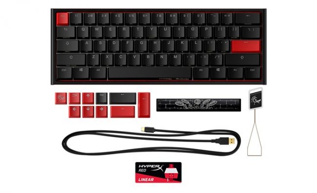 HyperX x Ducky One 2 Mini Keyboard and Accessories