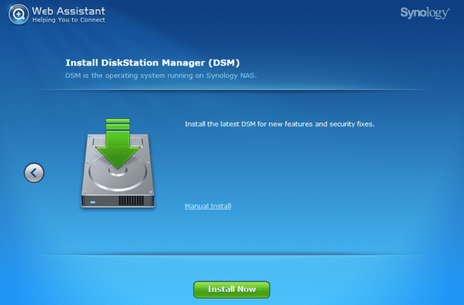 Synology Download and Install DSM